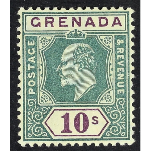 579 - GRENADA 1904-06 10s green & purple, SG 76, fine mint. Cat. £200.