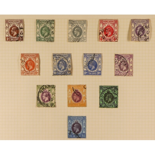 595 - HONG KONG 1891-2006 COLLECTION mint and used on album leaves with QV values to 30c used, KEVII issue... 