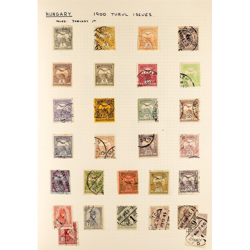 601 - HUNGARY 1871-1949 COLLECTION of mint & used, incl. 1871 litho values to 10k & 25k and recess superb ... 