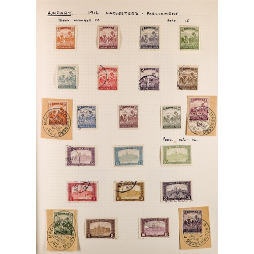 601 - HUNGARY 1871-1949 COLLECTION of mint & used, incl. 1871 litho values to 10k & 25k and recess superb ... 