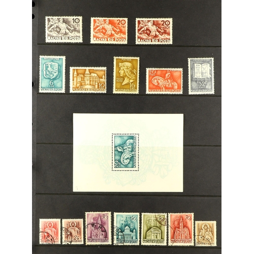 603 - HUNGARY 1939-63 COLLECTION with often both mint & used examples with useful Wartime ranges incl. set... 