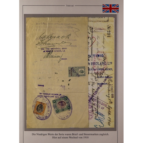 61 - COLLECTIONS & ACCUMULATIONS BRITISH AFRICA - REVENUE STAMPS COLLECTION incl. Cape of Good Hope, Oran... 