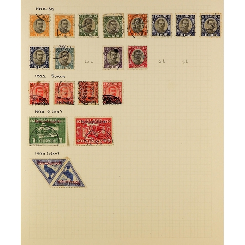 613 - ICELAND 1873-1937 COLLECTION of mainly used incl. 1873 perf. 12½ 3sk, 4sk & 16sk unused (spacefiller... 