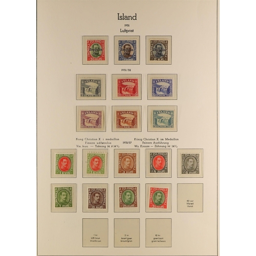 617 - ICELAND 1918-39 MINT OR NHM COLLECTION. incl.  1920-22 King most to 15a, 25a, 30a, 40a, 50a, 1k, 2k ... 