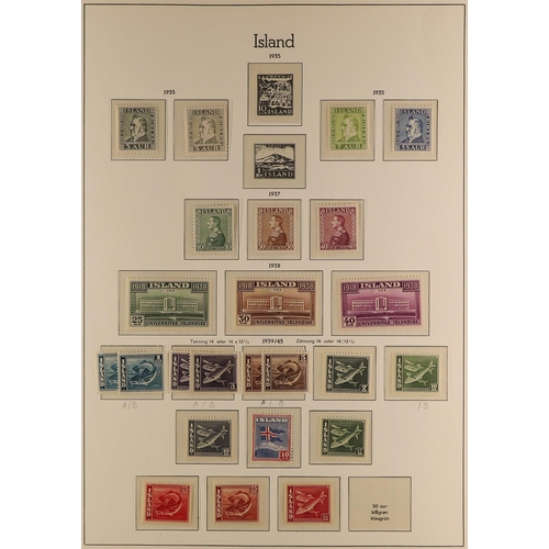 617 - ICELAND 1918-39 MINT OR NHM COLLECTION. incl.  1920-22 King most to 15a, 25a, 30a, 40a, 50a, 1k, 2k ... 