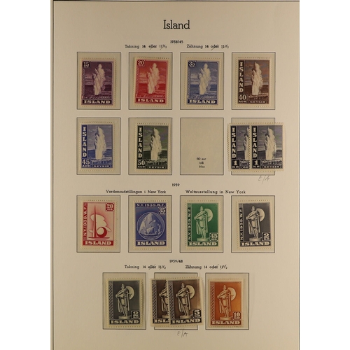 617 - ICELAND 1918-39 MINT OR NHM COLLECTION. incl.  1920-22 King most to 15a, 25a, 30a, 40a, 50a, 1k, 2k ... 