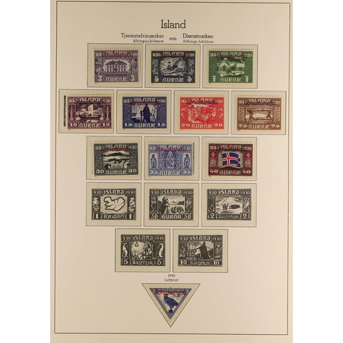 617 - ICELAND 1918-39 MINT OR NHM COLLECTION. incl.  1920-22 King most to 15a, 25a, 30a, 40a, 50a, 1k, 2k ... 