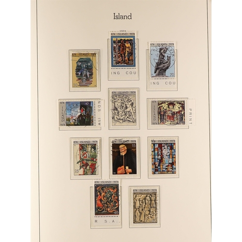 618 - ICELAND 1920-94 USED COLLECTION in a hingeless album, incl. 1920-22 King sets (x2), 1921-30 surcharg... 