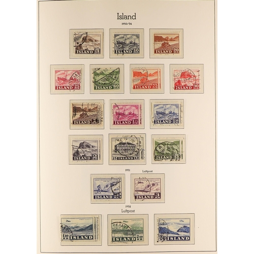 618 - ICELAND 1920-94 USED COLLECTION in a hingeless album, incl. 1920-22 King sets (x2), 1921-30 surcharg... 