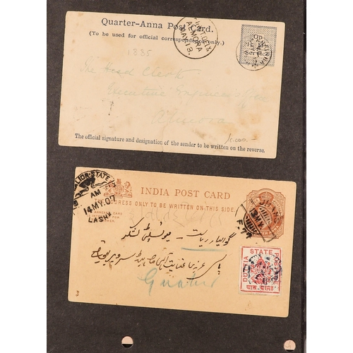 621 - INDIA 1880-1948 COVERS & STATIONERY COLLECTION. with used & unused QV & KEVII ranges incl. East Indi... 