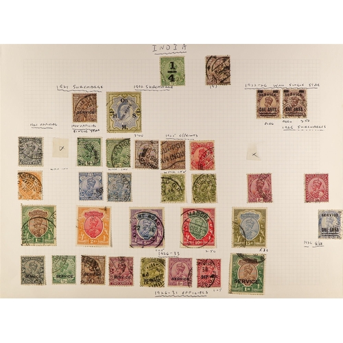 622 - INDIA 1902-46 USED COLLECTION incl. 1902-11 to 2r, 1911-23 to 1r incl. listed shades, 1926-33 to 15r... 