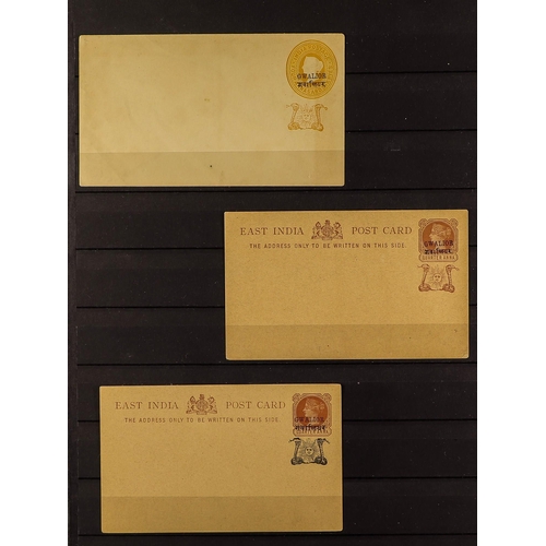 634 - INDIAN CONVENTION STATES POSTAL STATIONERY a collection of unused Postal cards & covers incl. CHAMBA... 