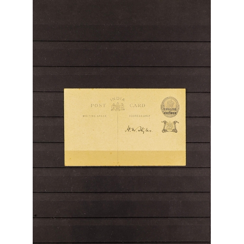 634 - INDIAN CONVENTION STATES POSTAL STATIONERY a collection of unused Postal cards & covers incl. CHAMBA... 