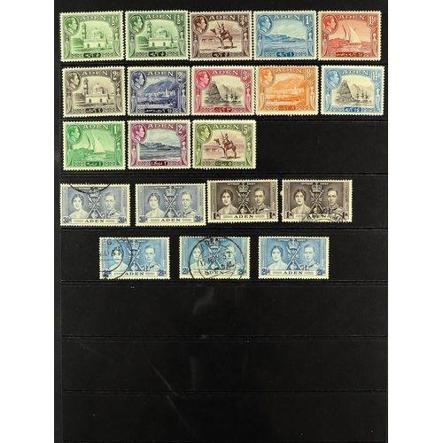 67 - COLLECTIONS & ACCUMULATIONS WORLD RANGES on Hagner pages and stock cards, note better Aden, Iraq, It... 