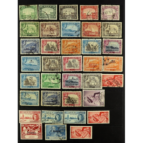 67 - COLLECTIONS & ACCUMULATIONS WORLD RANGES on Hagner pages and stock cards, note better Aden, Iraq, It... 