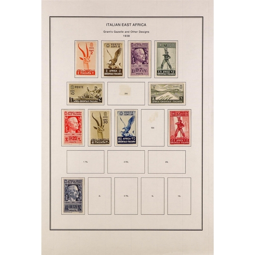 690 - ITALIAN COLONIES ITALIAN EAST AFRICA 1938-42 mint collection incl. 1941 Axis Commemoration Postage &... 