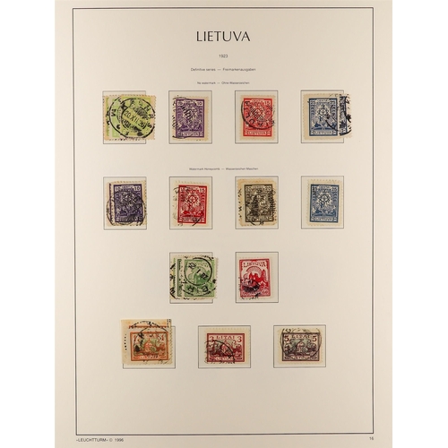 719 - LITHUANIA 1918-40 USED COLLECTION incl. 1919 first, second, and third Kaunus issue sets complete, 19... 