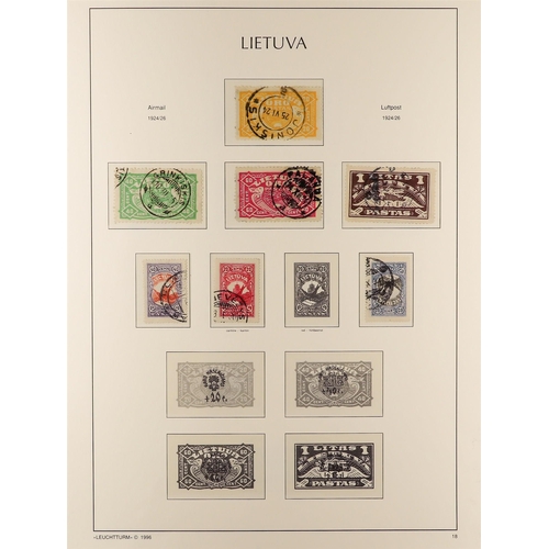 719 - LITHUANIA 1918-40 USED COLLECTION incl. 1919 first, second, and third Kaunus issue sets complete, 19... 