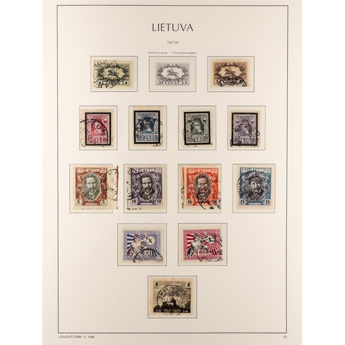 719 - LITHUANIA 1918-40 USED COLLECTION incl. 1919 first, second, and third Kaunus issue sets complete, 19... 