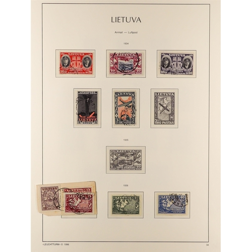 719 - LITHUANIA 1918-40 USED COLLECTION incl. 1919 first, second, and third Kaunus issue sets complete, 19... 