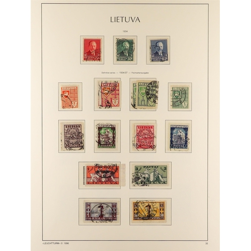 719 - LITHUANIA 1918-40 USED COLLECTION incl. 1919 first, second, and third Kaunus issue sets complete, 19... 