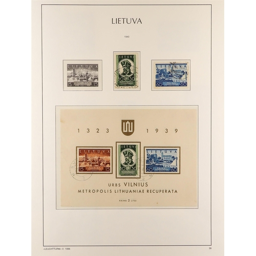 719 - LITHUANIA 1918-40 USED COLLECTION incl. 1919 first, second, and third Kaunus issue sets complete, 19... 