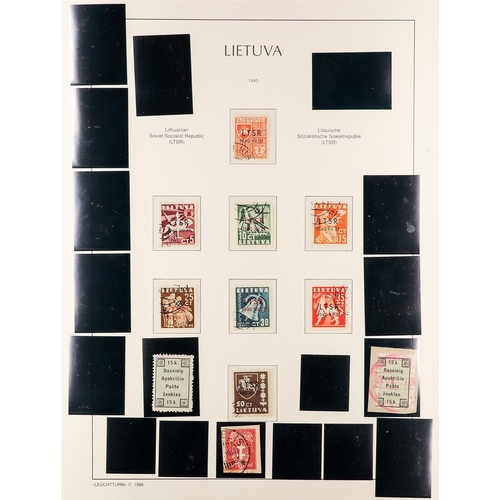 719 - LITHUANIA 1918-40 USED COLLECTION incl. 1919 first, second, and third Kaunus issue sets complete, 19... 