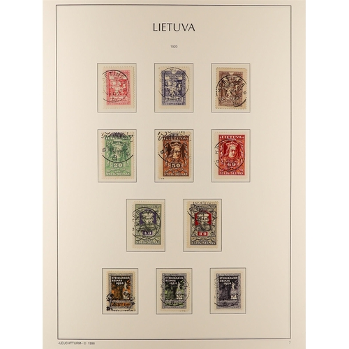 719 - LITHUANIA 1918-40 USED COLLECTION incl. 1919 first, second, and third Kaunus issue sets complete, 19... 