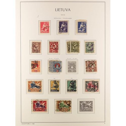 719 - LITHUANIA 1918-40 USED COLLECTION incl. 1919 first, second, and third Kaunus issue sets complete, 19... 