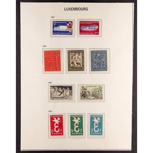 722 - LUXEMBOURG 1944-59 COLLECTION of mainly never hinged mint stamps incl. 1948-58 Charlotte definitive ... 