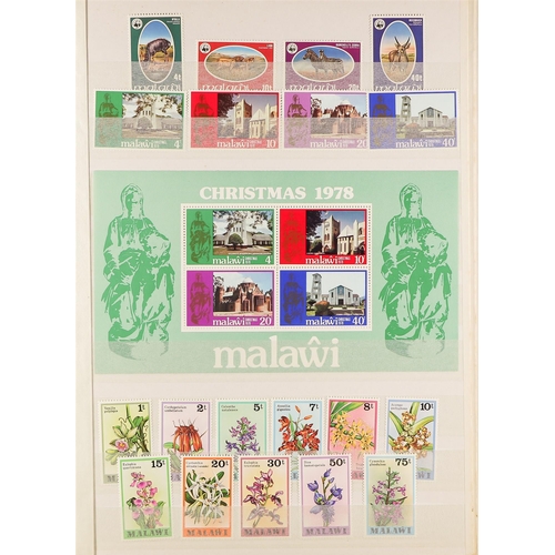 724 - MALAWI 1964-87 MINT / NEVER HINGED MINT COLLECTION of mostly complete sets and miniature sheets, inc... 