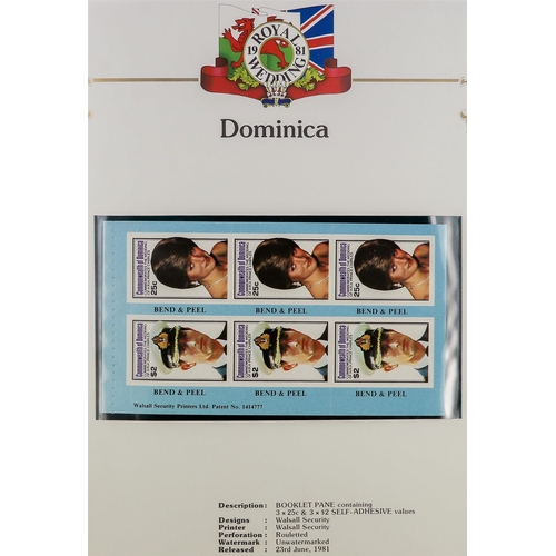 73 - COLLECTIONS & ACCUMULATIONS COMMONWEALTH OMNIBUS 1981 ROYAL WEDDING never hinged mint collection of ... 