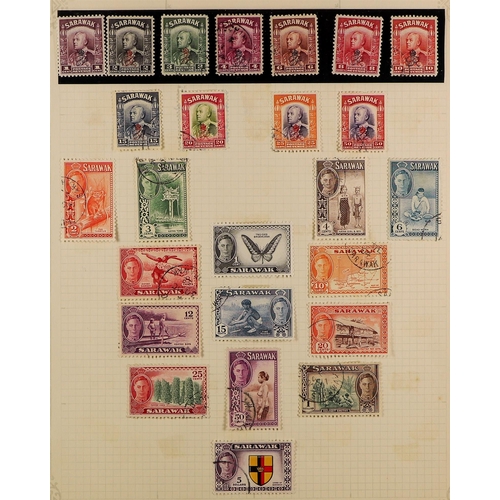 740 - MALAYA STATES MALAYA AND STATES 1860's TO 1970'S USED COLLECTION in an album, with Straits Settlemen... 