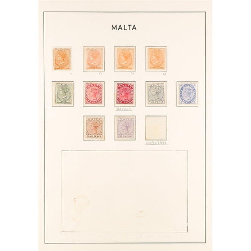 754 - MALTA 1863-1904 MINT COLLECTION incl. 1863-81 ½d (x2 shades), 1882-84 ½d (x2 shades), 1885-90 set, 1... 