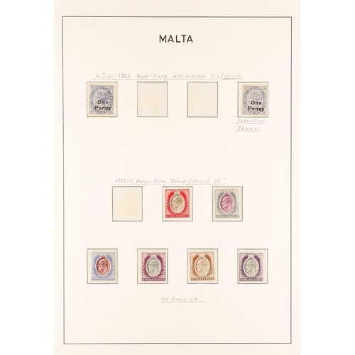 754 - MALTA 1863-1904 MINT COLLECTION incl. 1863-81 ½d (x2 shades), 1882-84 ½d (x2 shades), 1885-90 set, 1... 