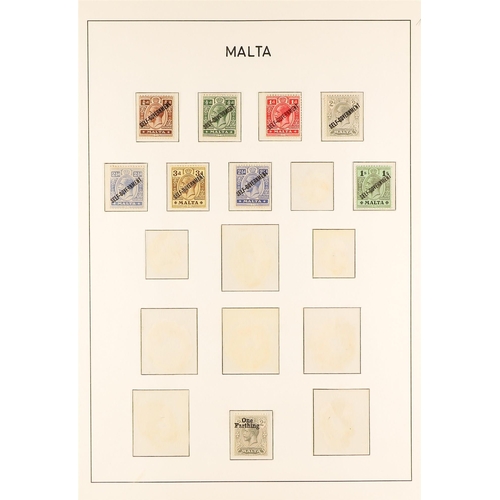 755 - MALTA 1914-35 MINT COLLECTION incl. 1914-21 set to 1s (x3) & 2s6d with shades, 1921-22 most vals to ... 