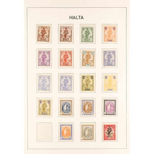 755 - MALTA 1914-35 MINT COLLECTION incl. 1914-21 set to 1s (x3) & 2s6d with shades, 1921-22 most vals to ... 