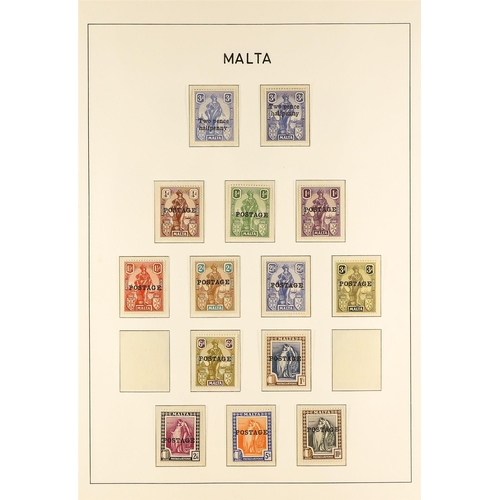 755 - MALTA 1914-35 MINT COLLECTION incl. 1914-21 set to 1s (x3) & 2s6d with shades, 1921-22 most vals to ... 