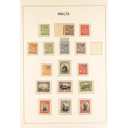 755 - MALTA 1914-35 MINT COLLECTION incl. 1914-21 set to 1s (x3) & 2s6d with shades, 1921-22 most vals to ... 