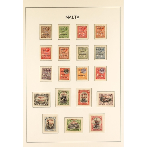 755 - MALTA 1914-35 MINT COLLECTION incl. 1914-21 set to 1s (x3) & 2s6d with shades, 1921-22 most vals to ... 