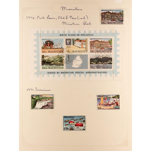 763 - MAURITIUS 1953-71 USED COLLECTION incl. 1953-58 definitive set (plus 1963-65 watermark changes), 196... 