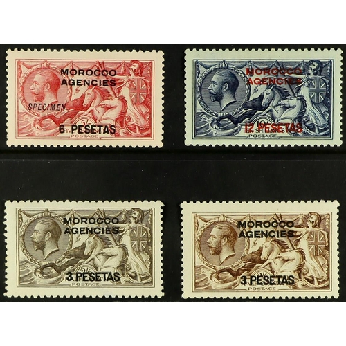 788 - MOROCCO AGENCIES SPANISH 1914-26 Seahorses, with Waterlow 6p on 5s 