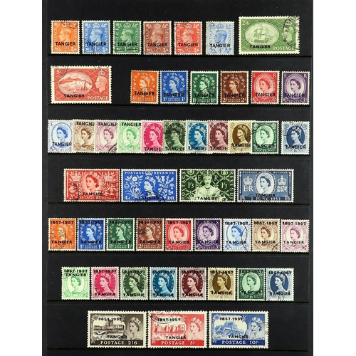 789 - MOROCCO AGENCIES TANGIER 1927-57 used collection, complete for KGV & KEVIII issues with KGVI &  QEII... 