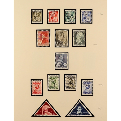 796 - NETHERLANDS 1864-1942 COLLECTION of mint & used in a Schaubek binder with many better values, perf v... 