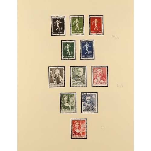 796 - NETHERLANDS 1864-1942 COLLECTION of mint & used in a Schaubek binder with many better values, perf v... 