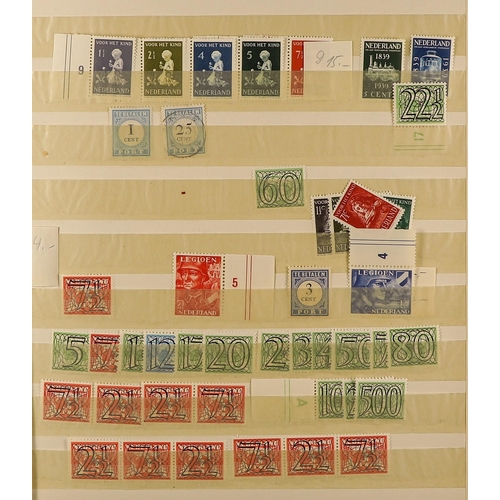 796 - NETHERLANDS 1864-1942 COLLECTION of mint & used in a Schaubek binder with many better values, perf v... 