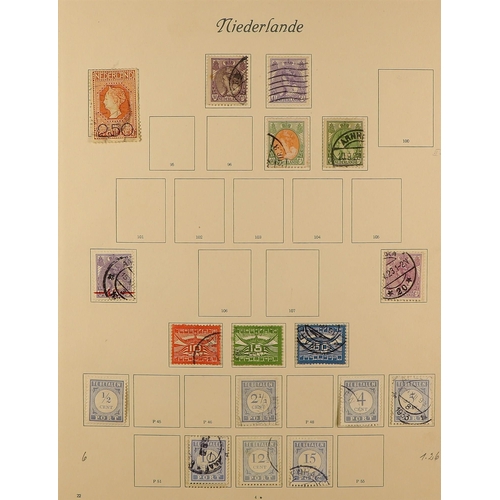 796 - NETHERLANDS 1864-1942 COLLECTION of mint & used in a Schaubek binder with many better values, perf v... 