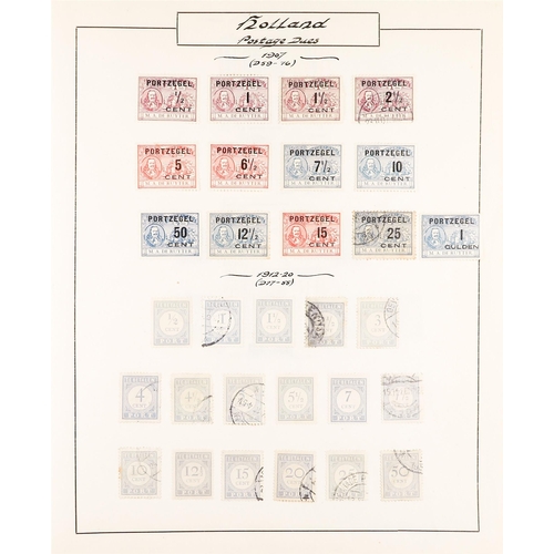 797 - NETHERLANDS 1891-1948 COLLECTION incl. 1891-96 to 2.50g & 5g used, 1898 1g Type I used, 1913 Centena... 