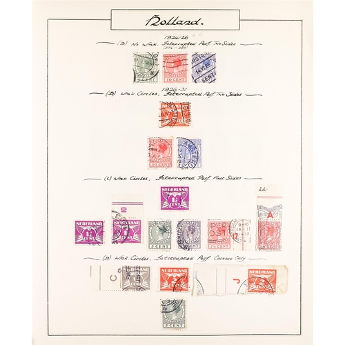 797 - NETHERLANDS 1891-1948 COLLECTION incl. 1891-96 to 2.50g & 5g used, 1898 1g Type I used, 1913 Centena... 