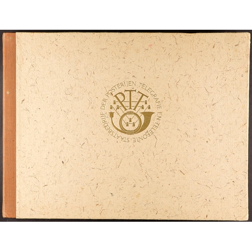 801 - NETHERLANDS 1952 UPU CONGRESS ALBUM given to delegates at the UPU Congress in Brussels, containing 1... 